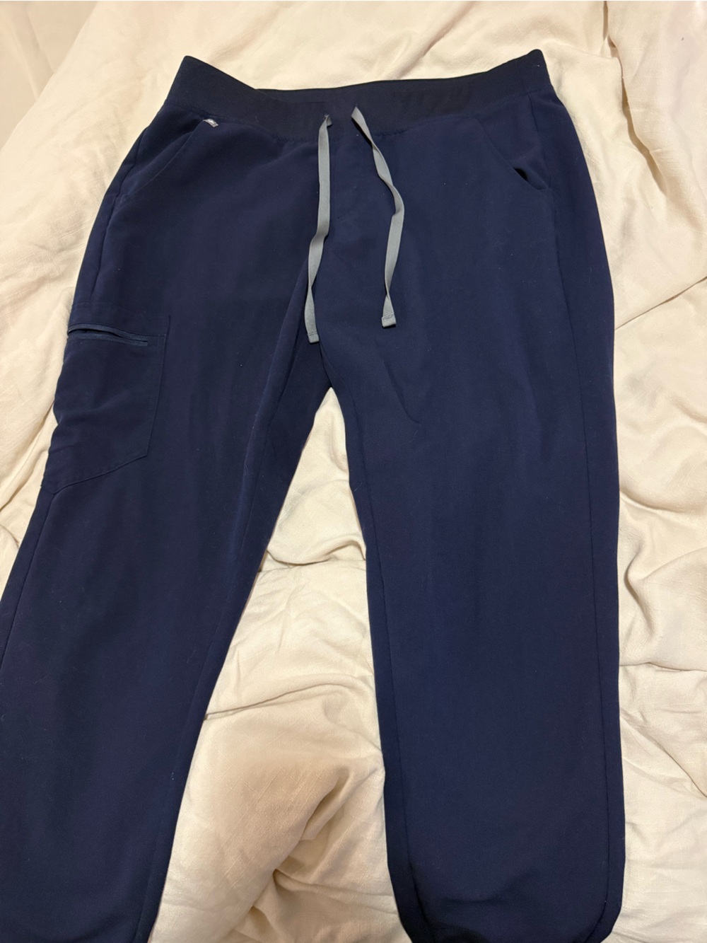 FIGS Navy Drawstring Jogger Pants